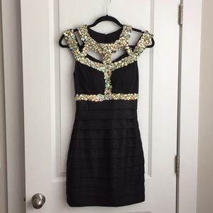 Ritzee Originals black cocktail dress style 2321S